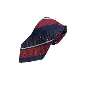 1950s/60s Vintage Coplan Blue & Red Stripe Textured Young Men’s Uniform Tie